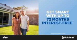 72 months interest free on solar