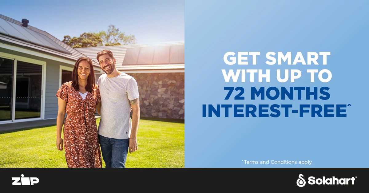 72 months interest free on solar