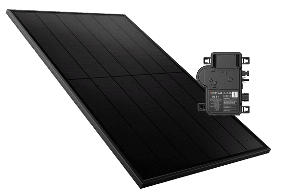 Solahart Silhouette solar panel with Enphase microinverter